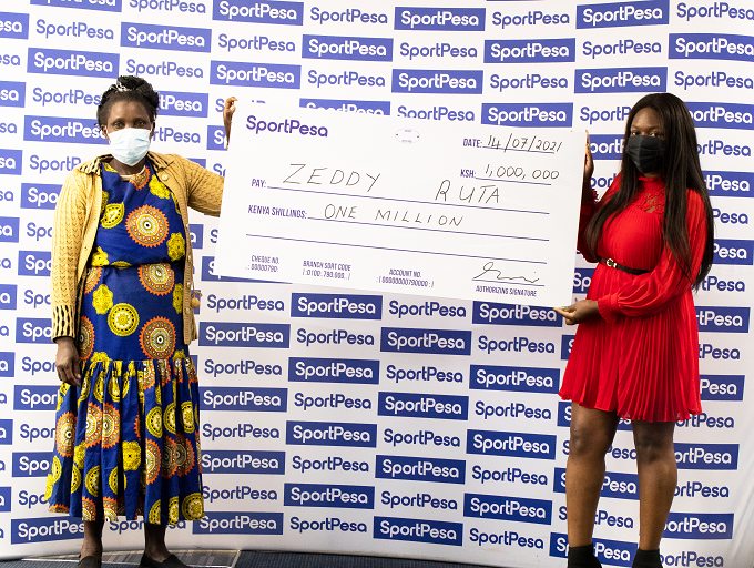 The SportPesa Jijenge Na Euros campaign culminated by rewarding Zeddy Ruta with the grand prize of KSHs 1 million.