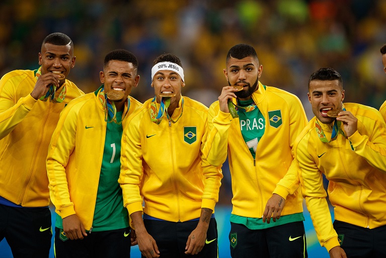 The defending Olympics champions Brazil begin their title-retaining quest against Germany in a Group D clash on Thursday.