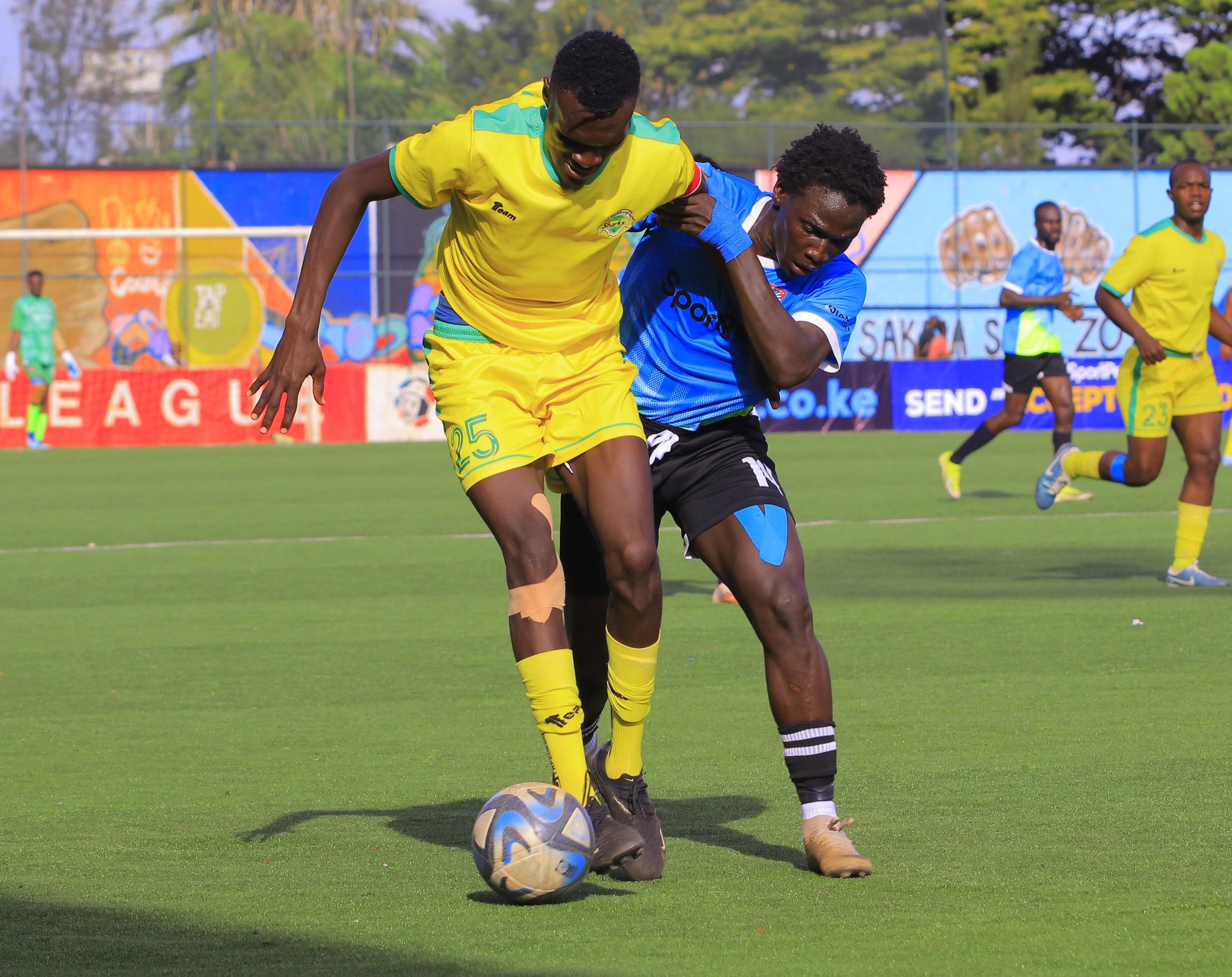 Shabana and Sharks players in action at Dandora Stadium