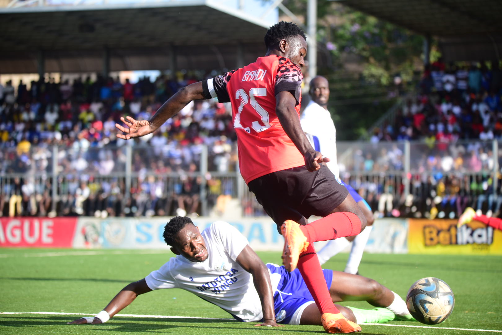 AFC Leopards player Baraka Bandi in action against Sofapka player at Dandora//PHOTO AFC LEOPARDS X