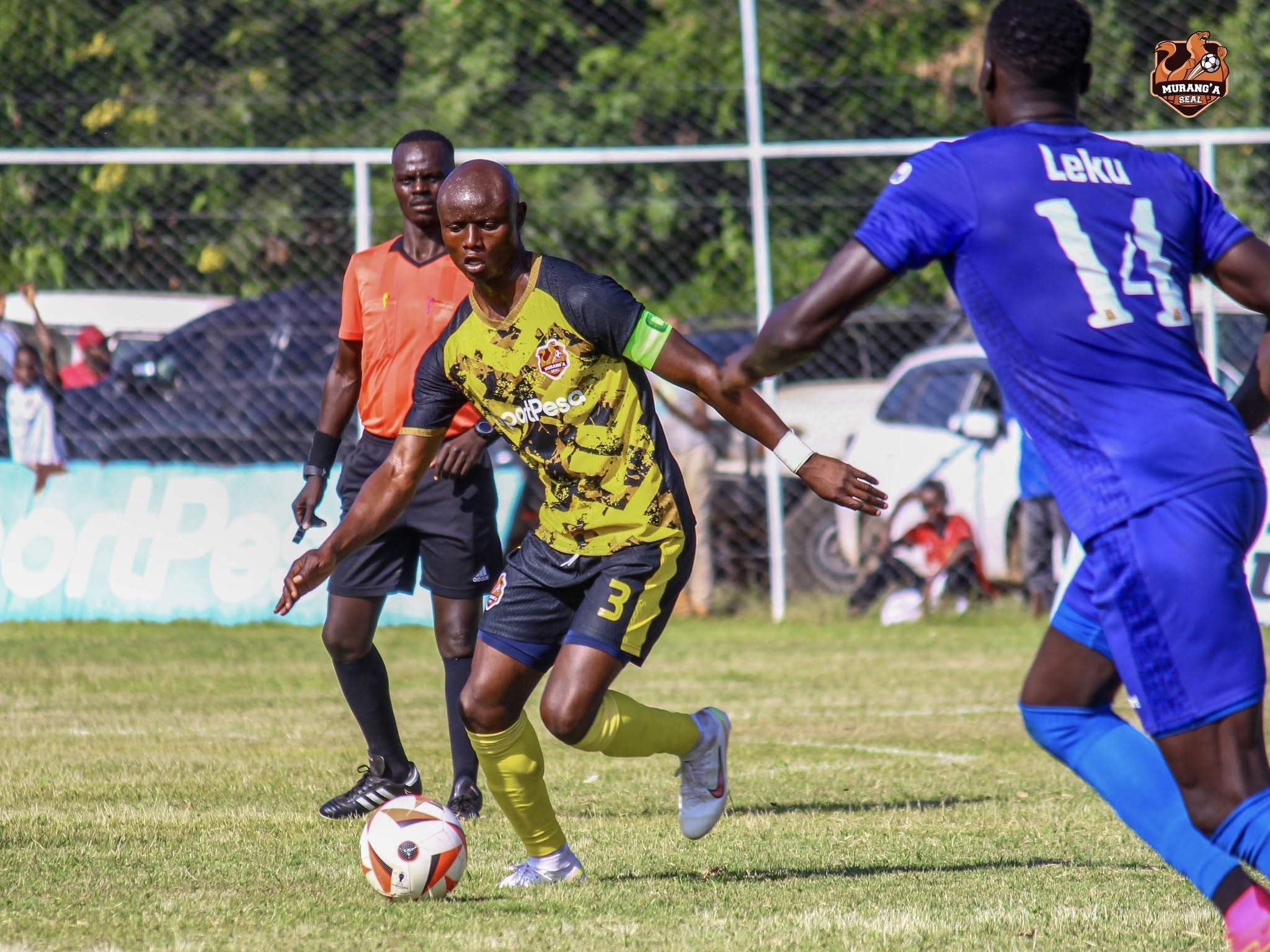 Kenya Police and Murang'a SEAL players in action in the first leg//PHOTO SEAL FACEBOOK
