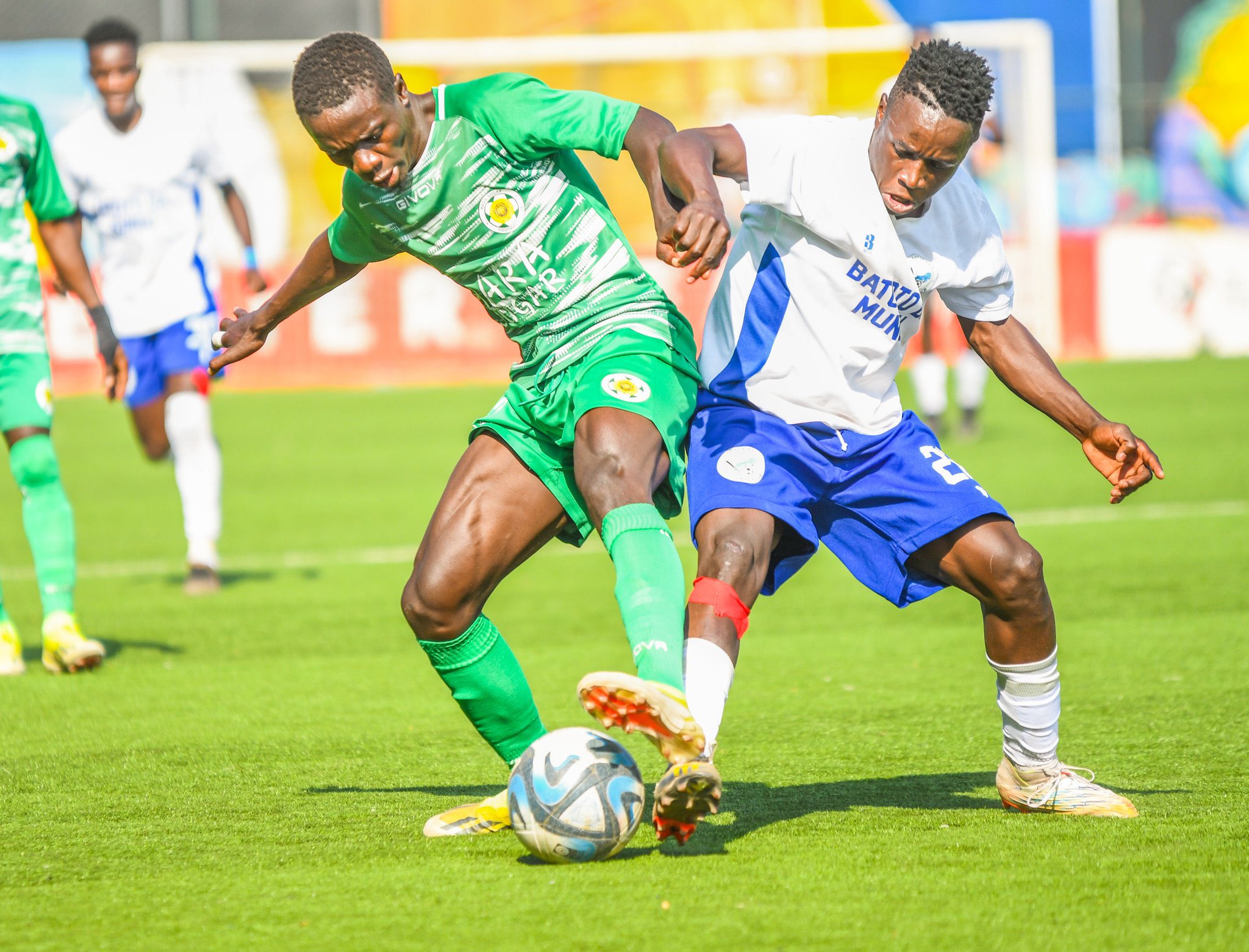 Sofapaka defender Baron Ochieng in action during the ssecond leg match against Mara Sugar//PHOTO SOFAPAKA X
