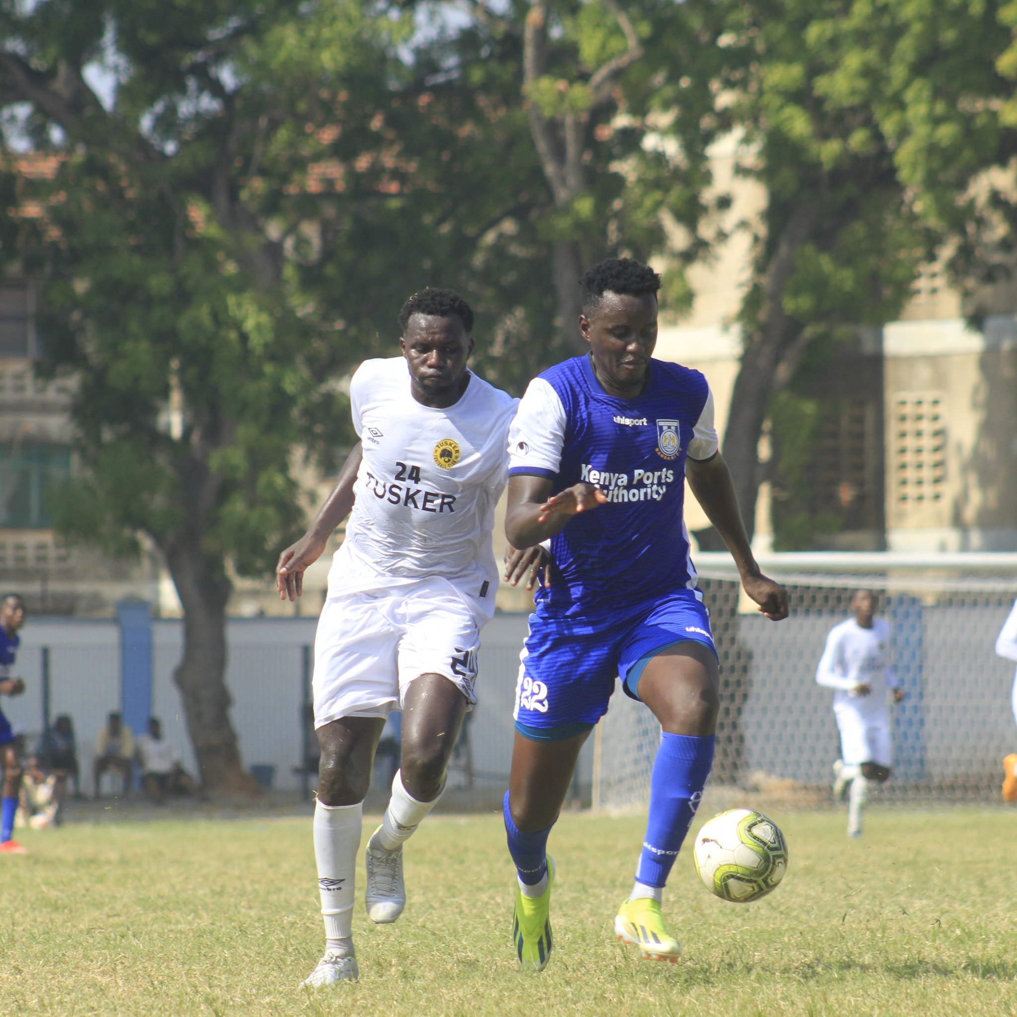 Tusker Fc X Bnadari player in action at Mbaraki//PHOTO FKF X