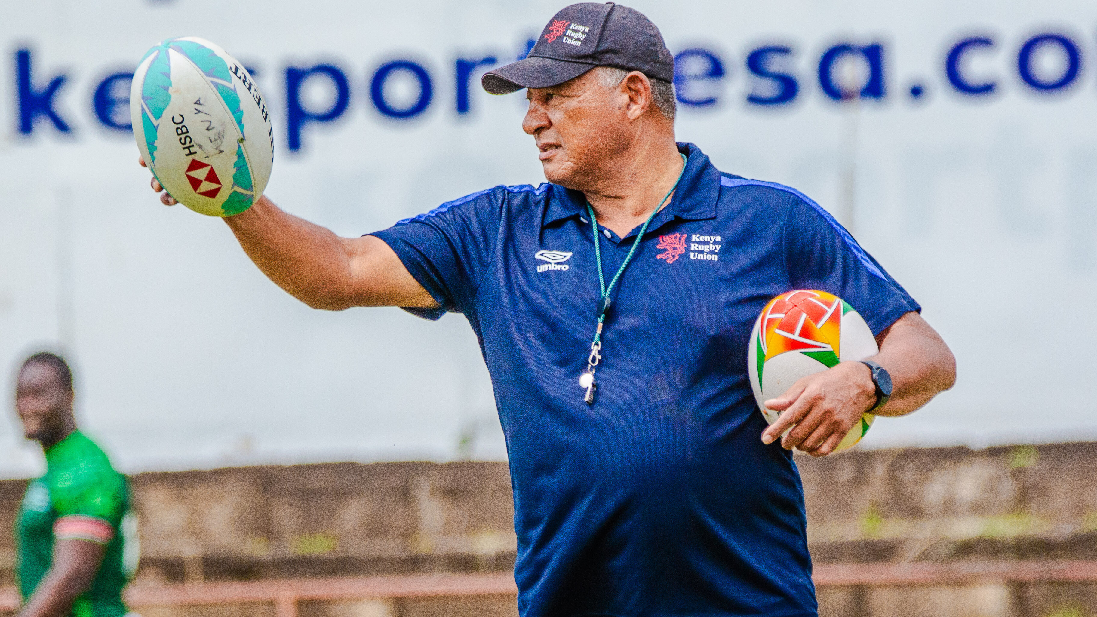 Kenya Simbas head caoch Jerome Paarwater//Photo KRU