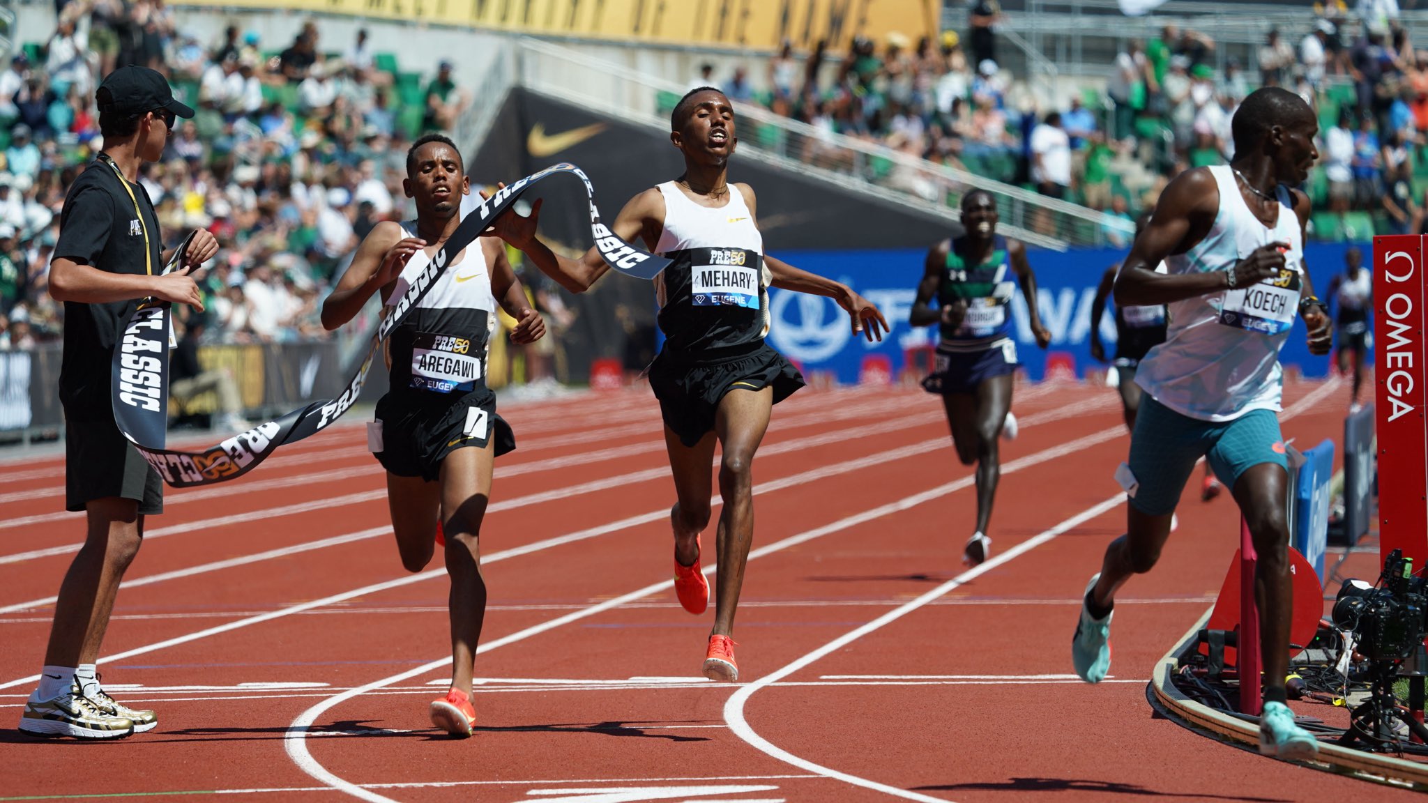Ethiopia sweeps 2025 Prefontaine Classic 10,000m//Photo BryanDeibel X