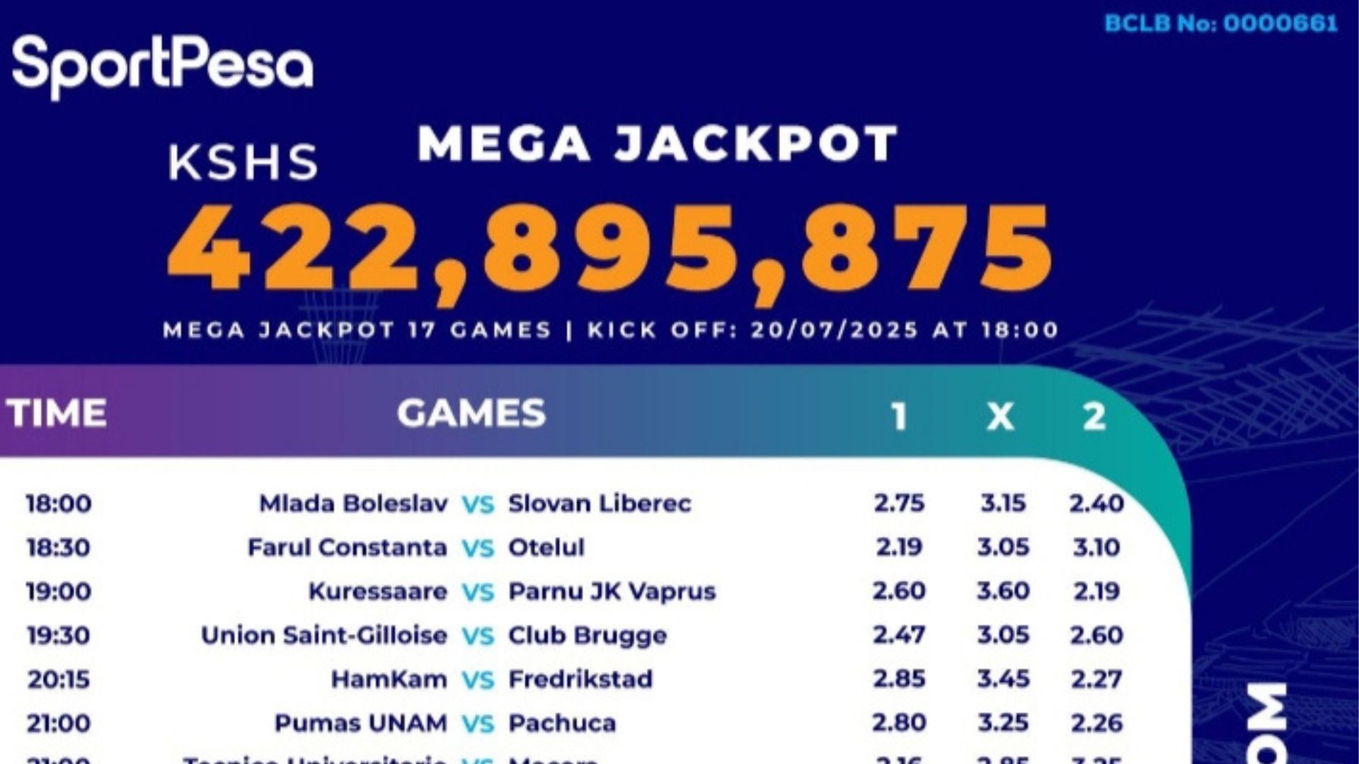 SportPesa Mega Jackpot.