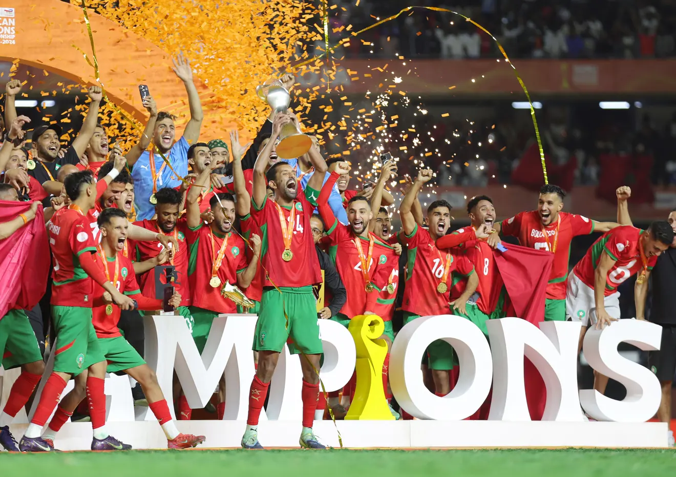 CHAN 2024 Champions Morocco//Photo CAF