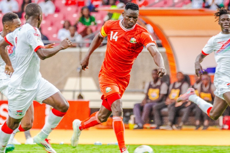 Harambee Stars captain Michael Olunga