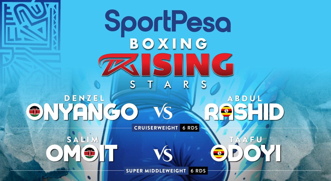 SportPesa Boxing Rising Stars Round 2: Denzel Onyango vs Rashid Abdul headlines eight-bout fight night