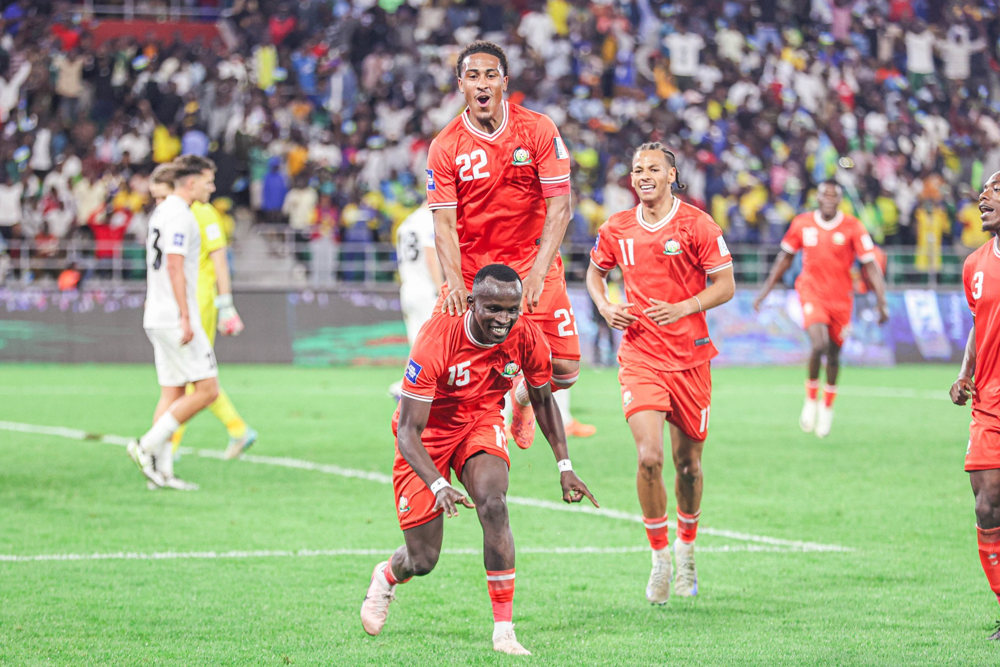 Harambee Stars striker Ryan Ogam