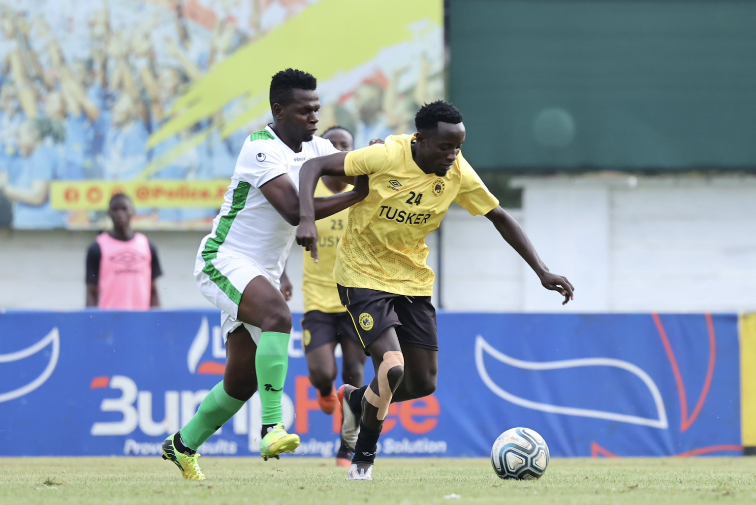A solitary early strike from Ian Simiyu was enough to secure Tusker FC a spot in the FKF Cup quarter-finals following a gritty 1-0 victory over Kariobangi Sharks at the Moi International Sports Centre, Kasarani,