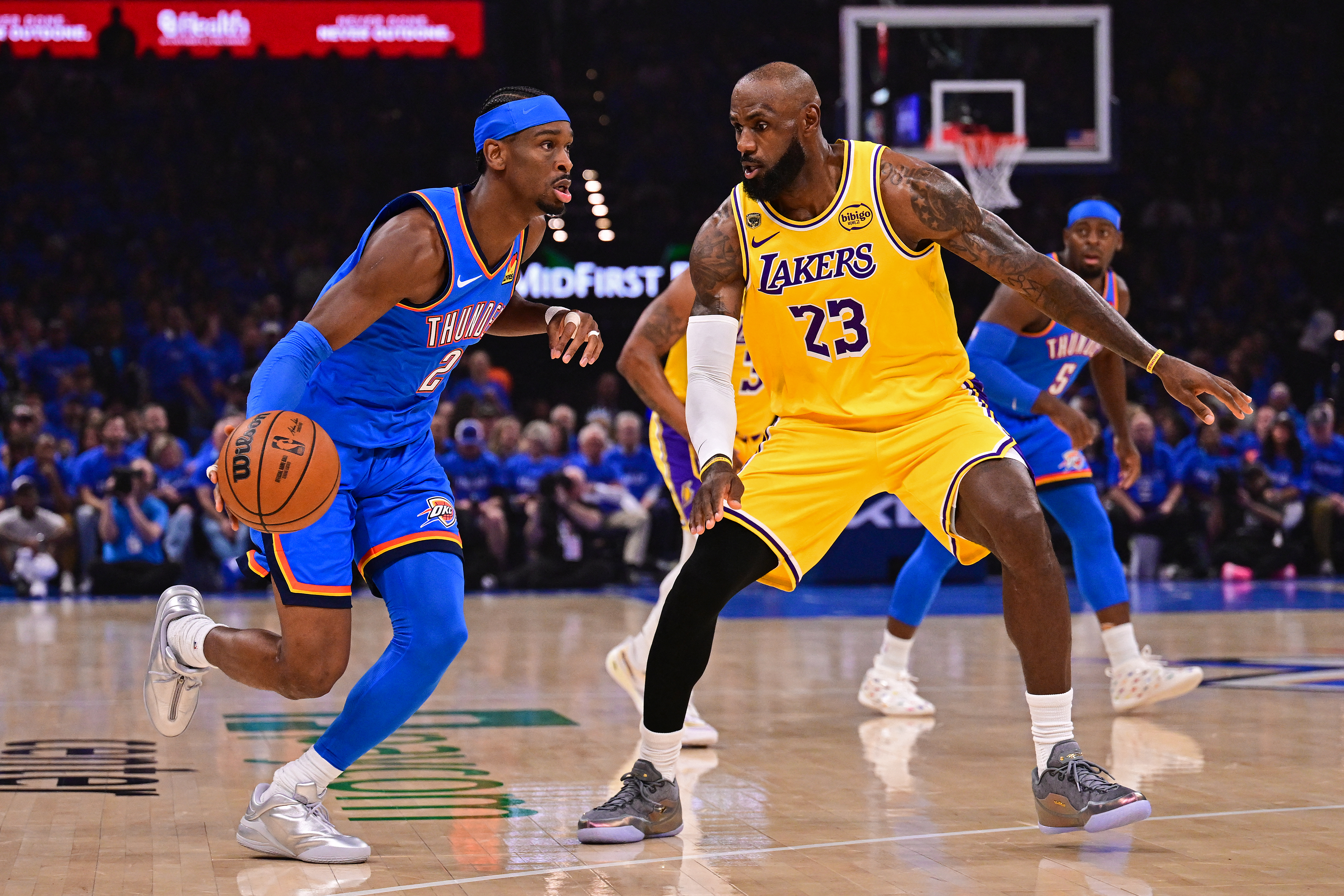 Oklahoma City Thunder overpower LA Lakers, Pistons down Cavs