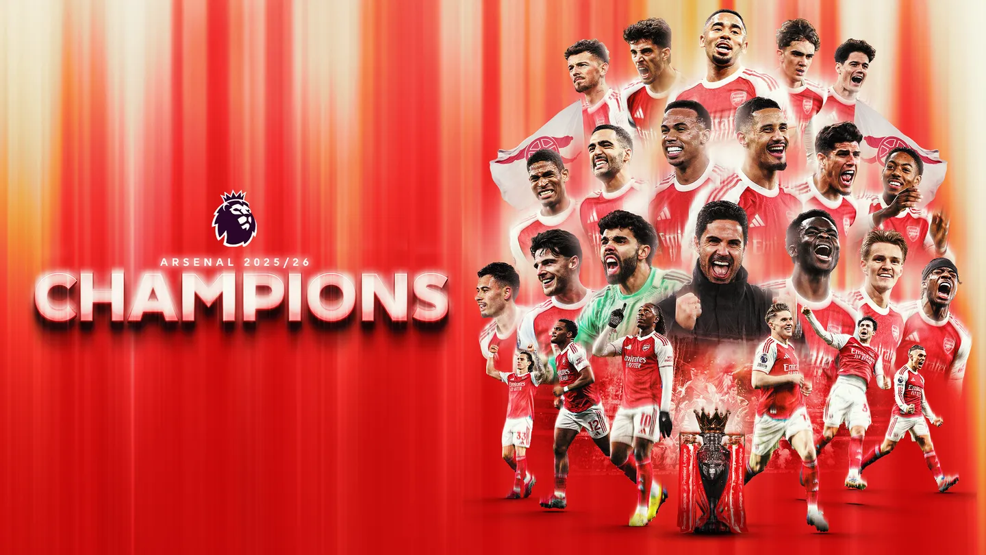 Arsenal crowned Premier League champions for the first time in 22 years
