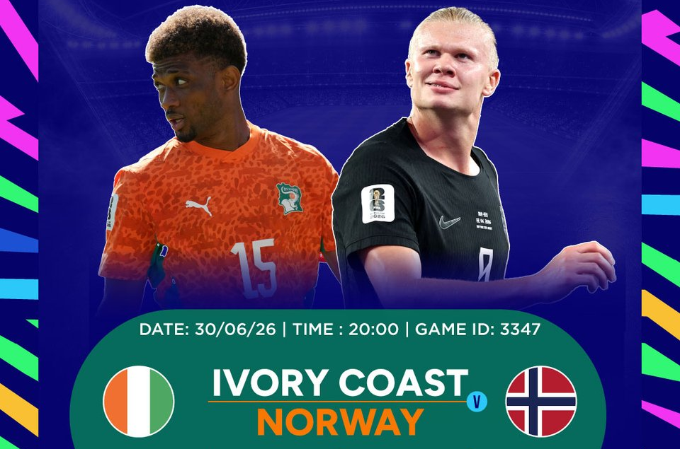 Ivory Coast vs Norway lineups