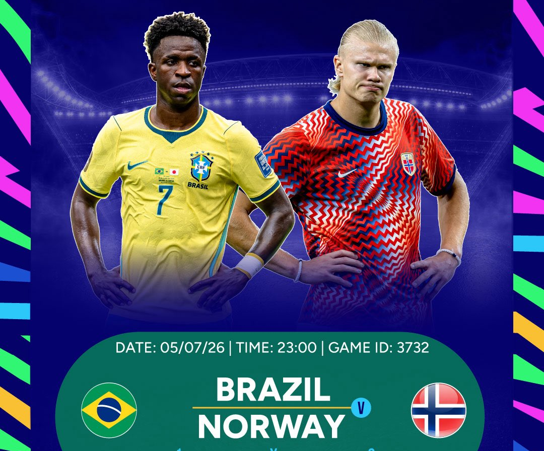 Brazil vs Norway lineups