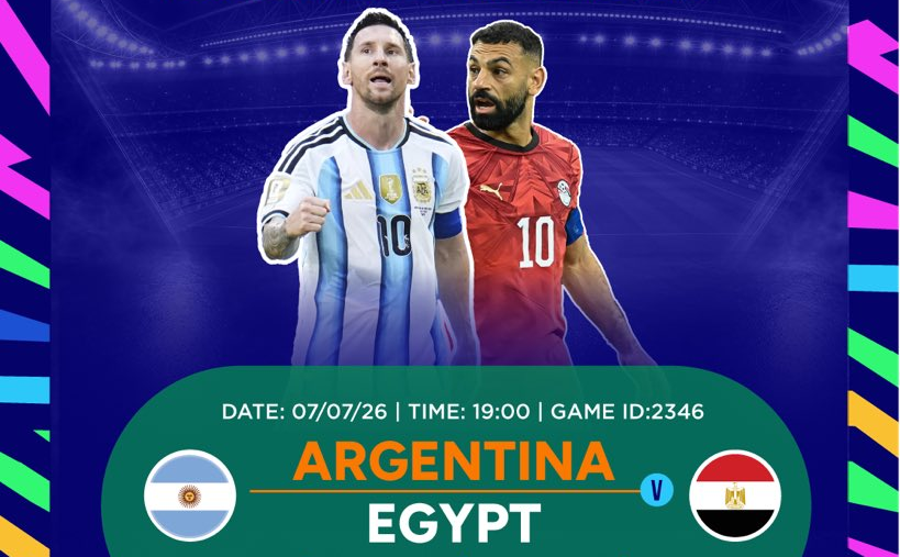 Argentina vs Egypt lineups