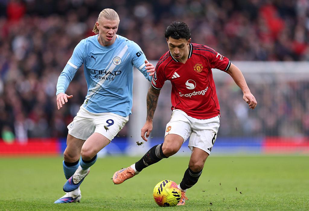 Manchester United vs Manchester City lineups