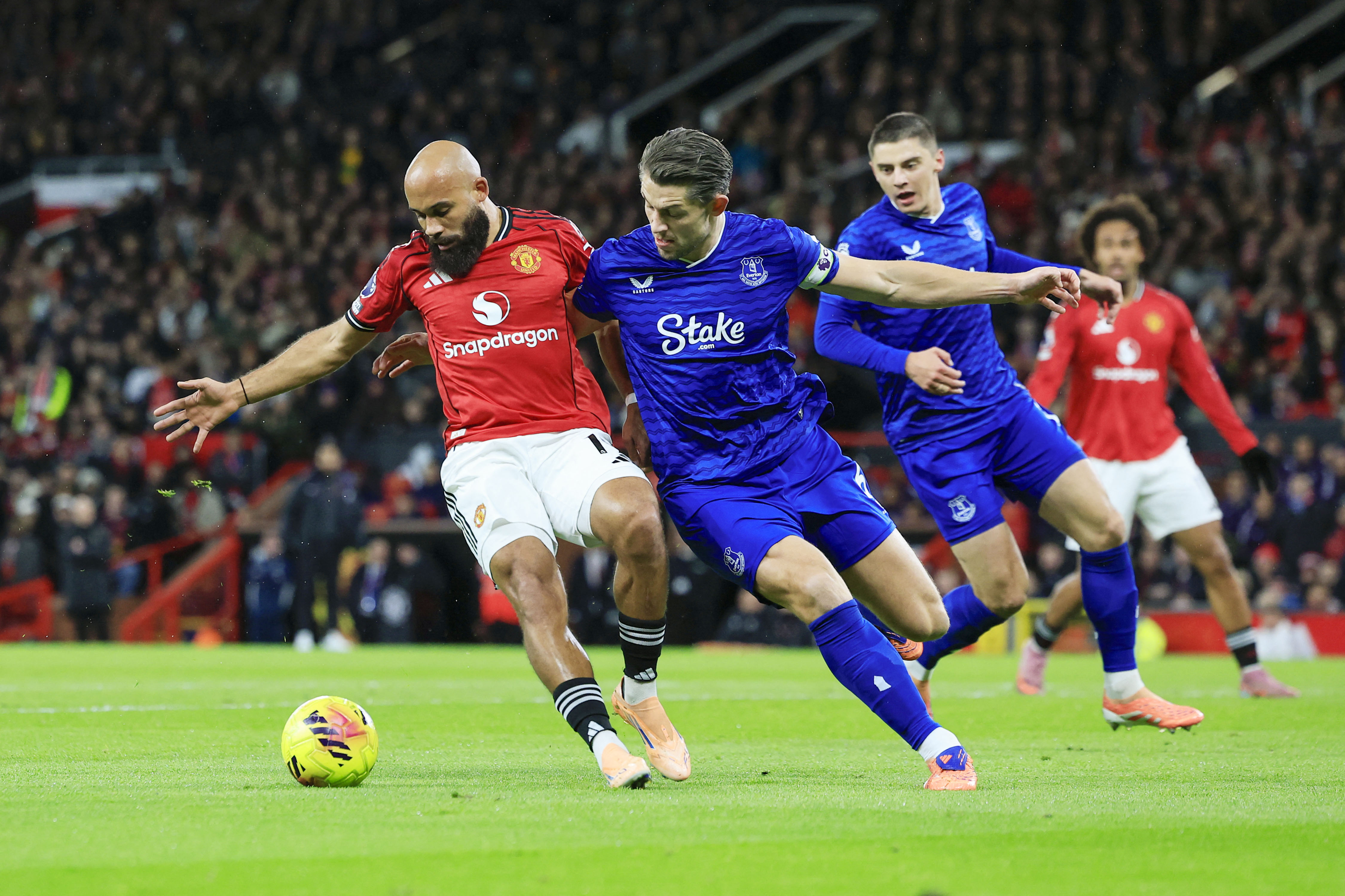 FOOTBALL - ENGLISH CHAMP - MANCHESTER UNITED v EVERTON